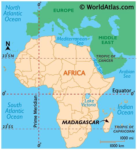 where is madagascar located.